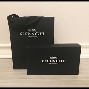 Coach wallet box and bag
